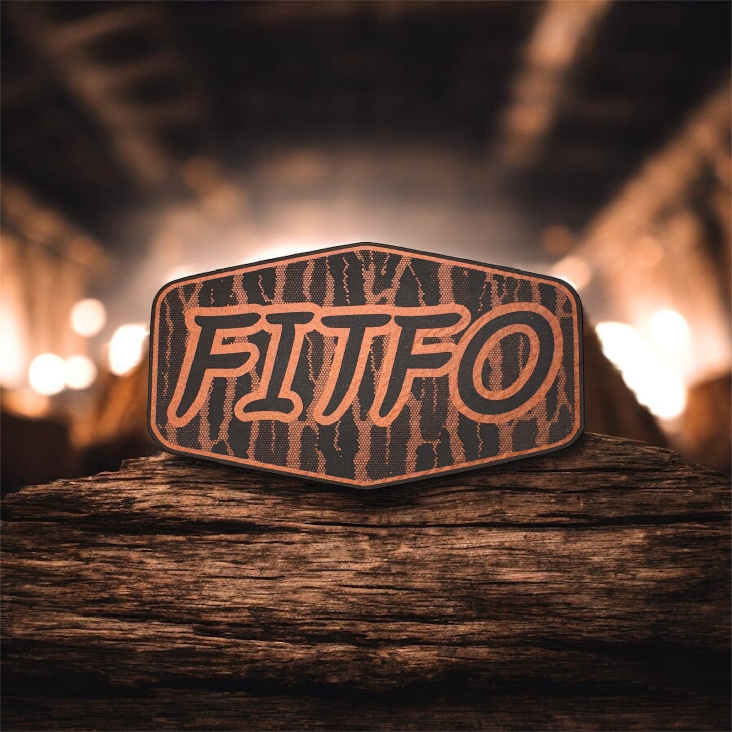 Figure It The Fuck Out Tree Bark Patch